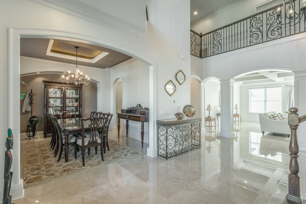 Interior Foyer Dining Room Magnolia - W Rondon construction LLC