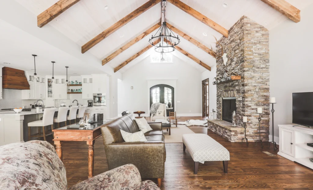 Interior Living Room High Ceilings Woodcrest - W Rondon construction LLC